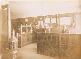 (LAND OFFICE) Group of 14 photographs relating to the homesteading period in Kansas, in